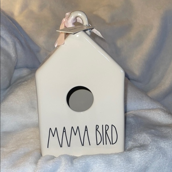 Rae Dunn Ceramic “Mama Bird” Bird House - Picture 1 of 4
